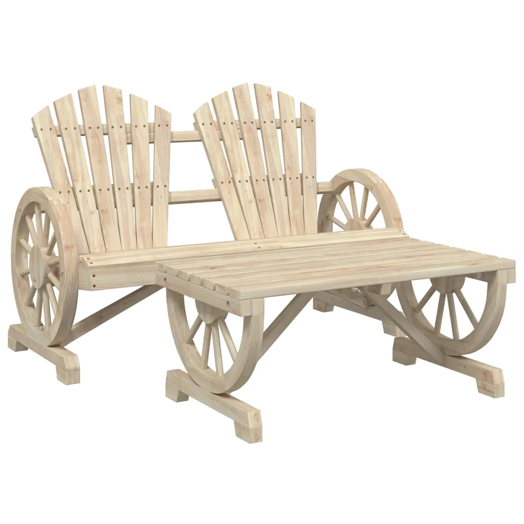 Set Salotto da Giardino 2 pz in Legno Massello di Abetecod mxl 91801