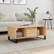 Tavolino Salotto-Tavolino da soggiorno-Tavolo Rovere Sonoma 90x50x36,5 cm Legno Multistrato 853908