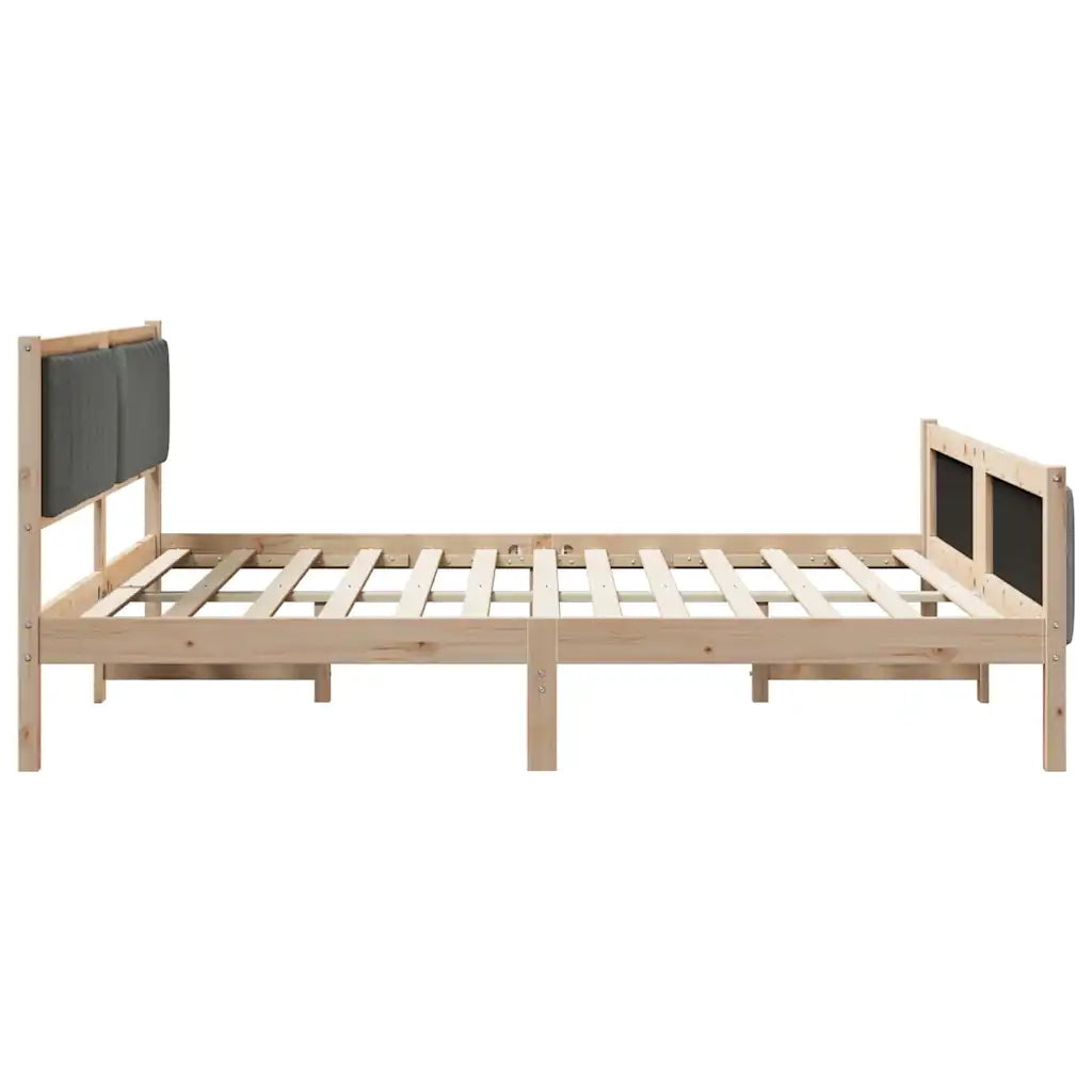 Struttura del Letto marrone e grigio scuro 180 x 200 cm 3394304