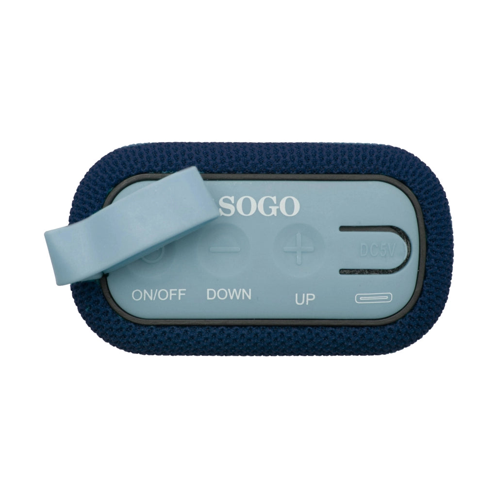 Altoparlante Bluetooth portatile 5W, batteria 500mAh, autonomia 3 ore, cassa wireless con manico in silicone - SOGO