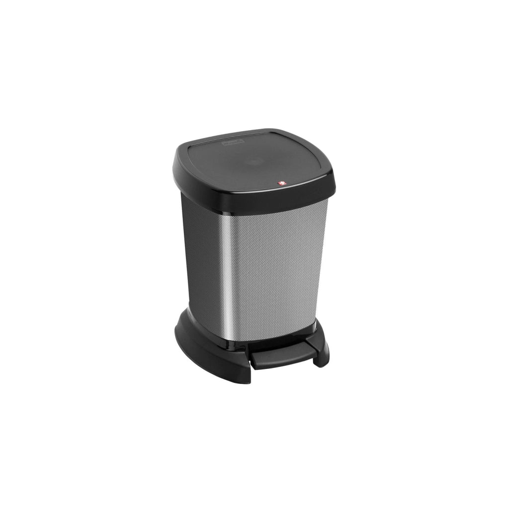 PATTUMIERA PASO CON APERTURA A PEDALE DA 6 LT IN COLORE CARBON