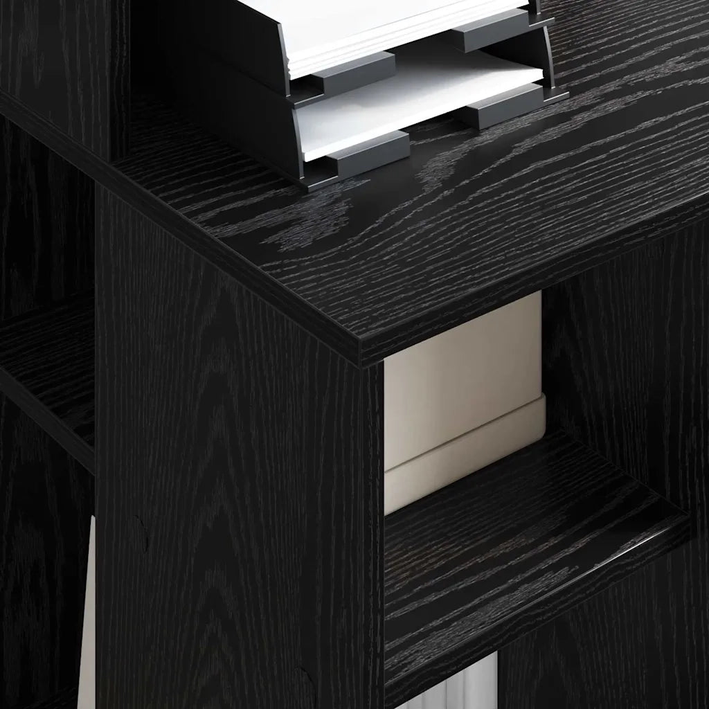 Scrivania Rovere Nero 90 x 48 x 101,5 cm Legno multistrato 869523