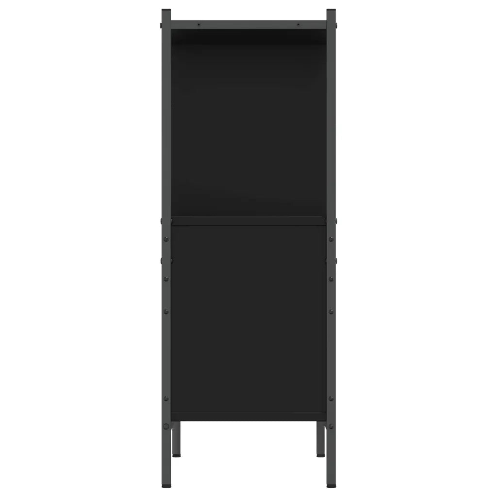 Libreria Nera 72x28x77,5 cm in Legno Multistrato 838878