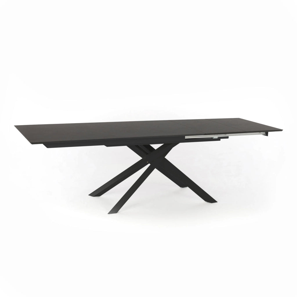 Xavier - Tavolo Allungabile (170/270 x 90 cm) in HPL su MDF Grigio Scuro