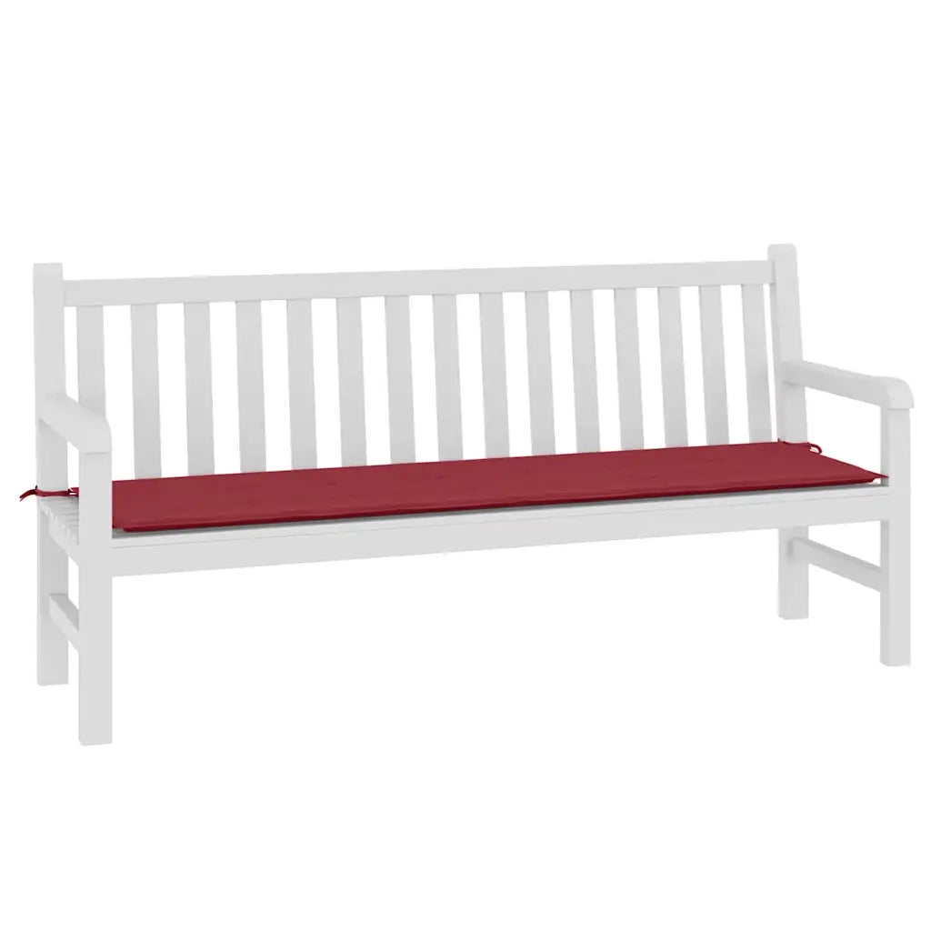 Cuscino per Panca Rosso Vino 180x50x3 cm in Tessuto Oxford 314092