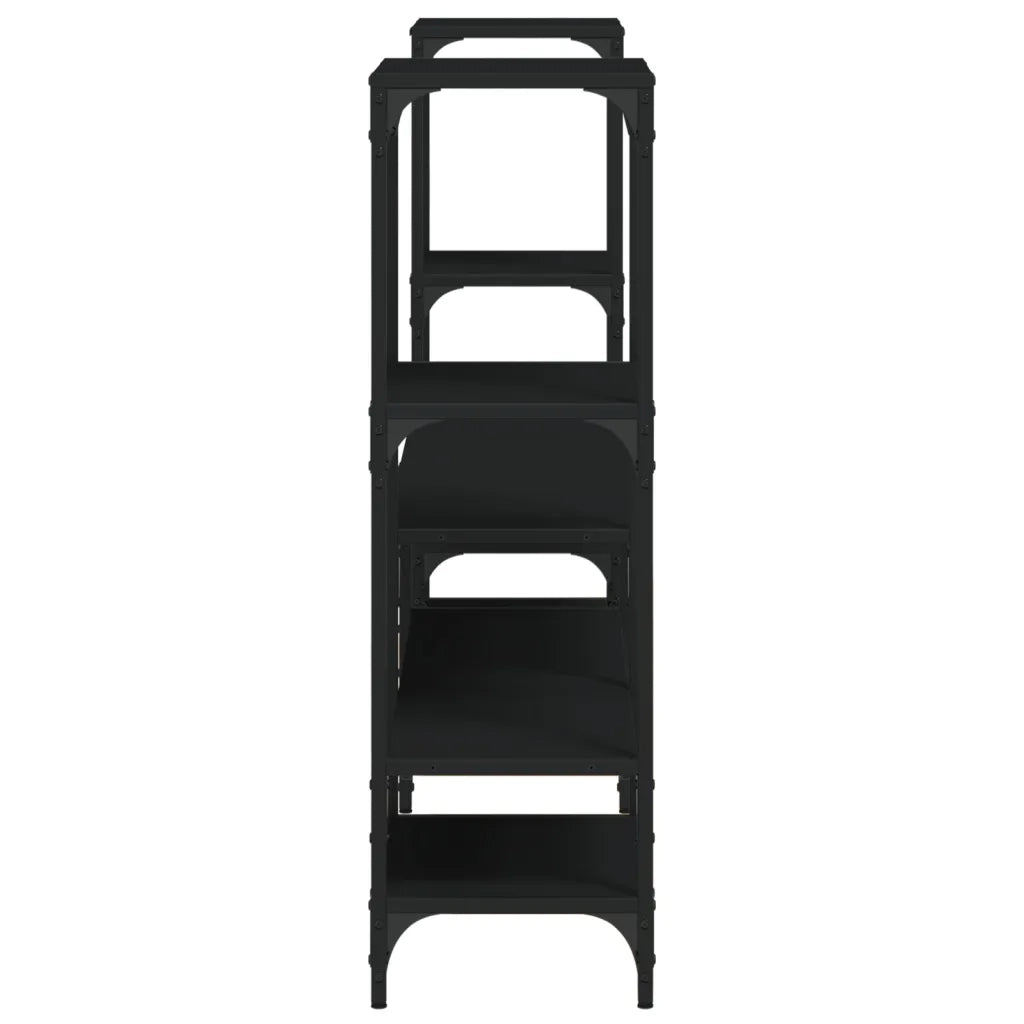 Mobile Porta TV-Mobile per TV-Credenza TV Nero 206,5x28,5x95 cm in Legno Multistrato