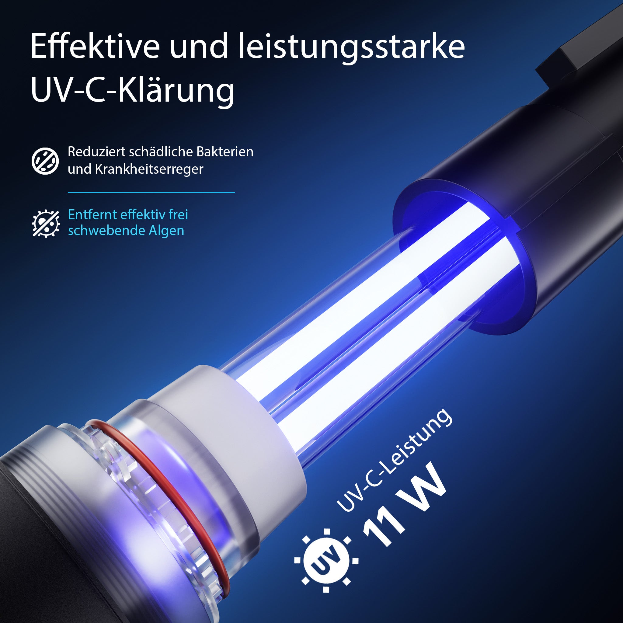 CPF-280 Filtro a pressione con UVC 11 W e chiarificatore per laghetti fino a 8.000l d’acqua