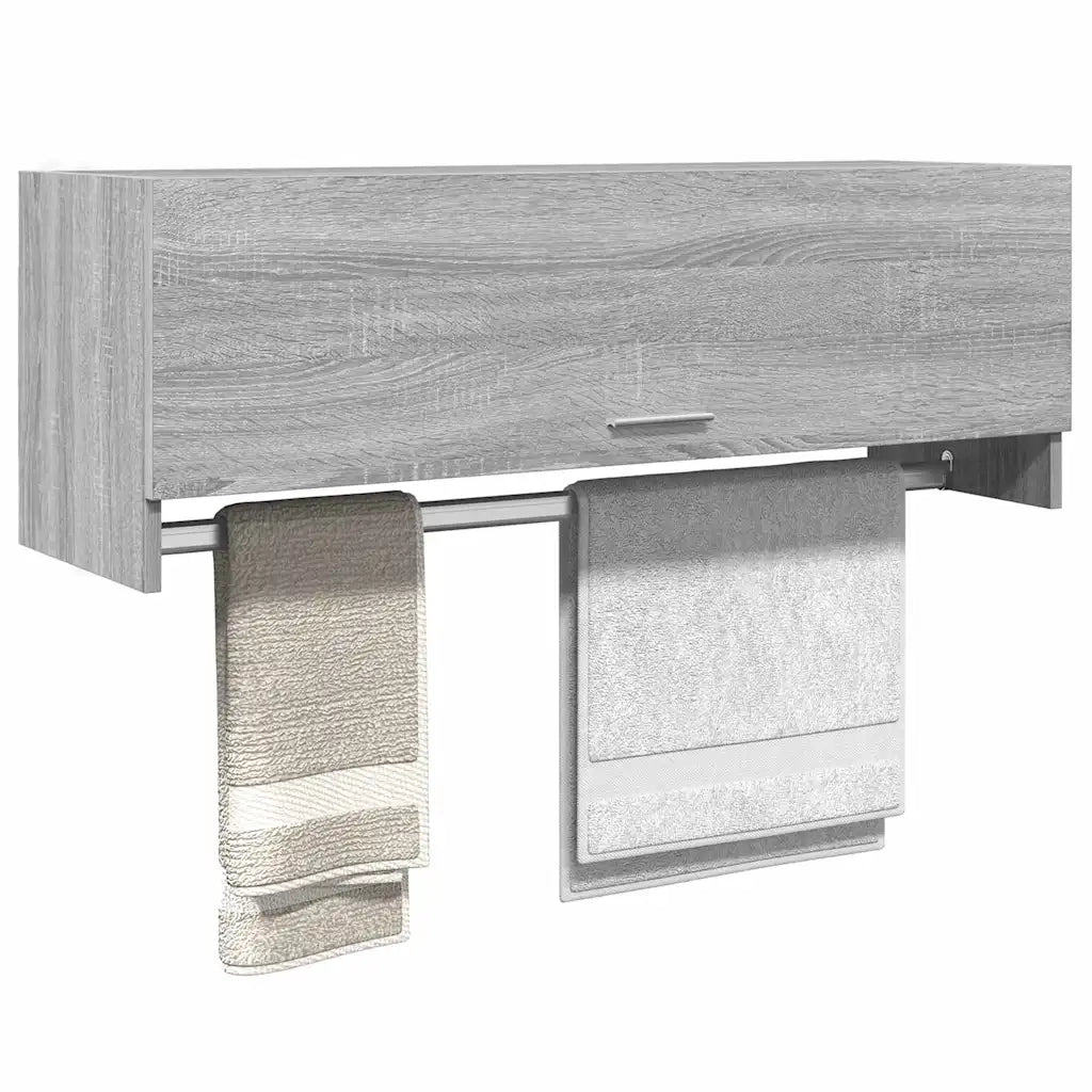 Armadio Grigio Sonoma 100x32,5x35 cm in Legno Ingegnerizzato CFW3601325