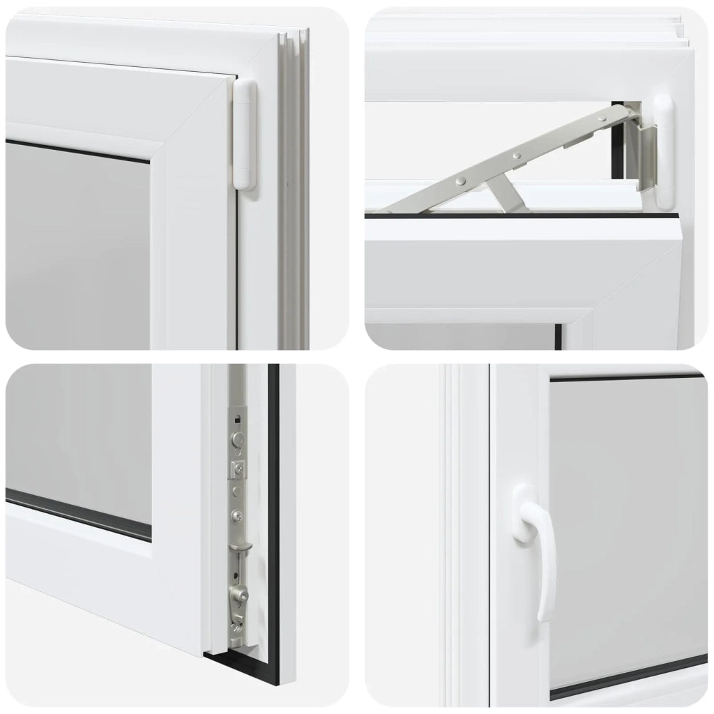 Finestra per Soffitta RISOR 80 x 70 cm PVC e Vetro Bianco CFW2688821