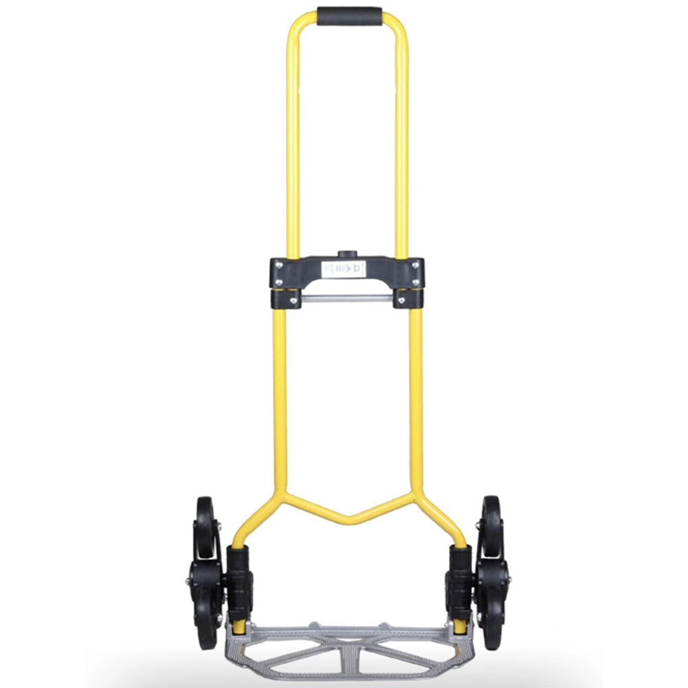 Carrello Saliscale Pieghevole Portapacchi in Acciaio Capacità 70 kg con 3 Ruote