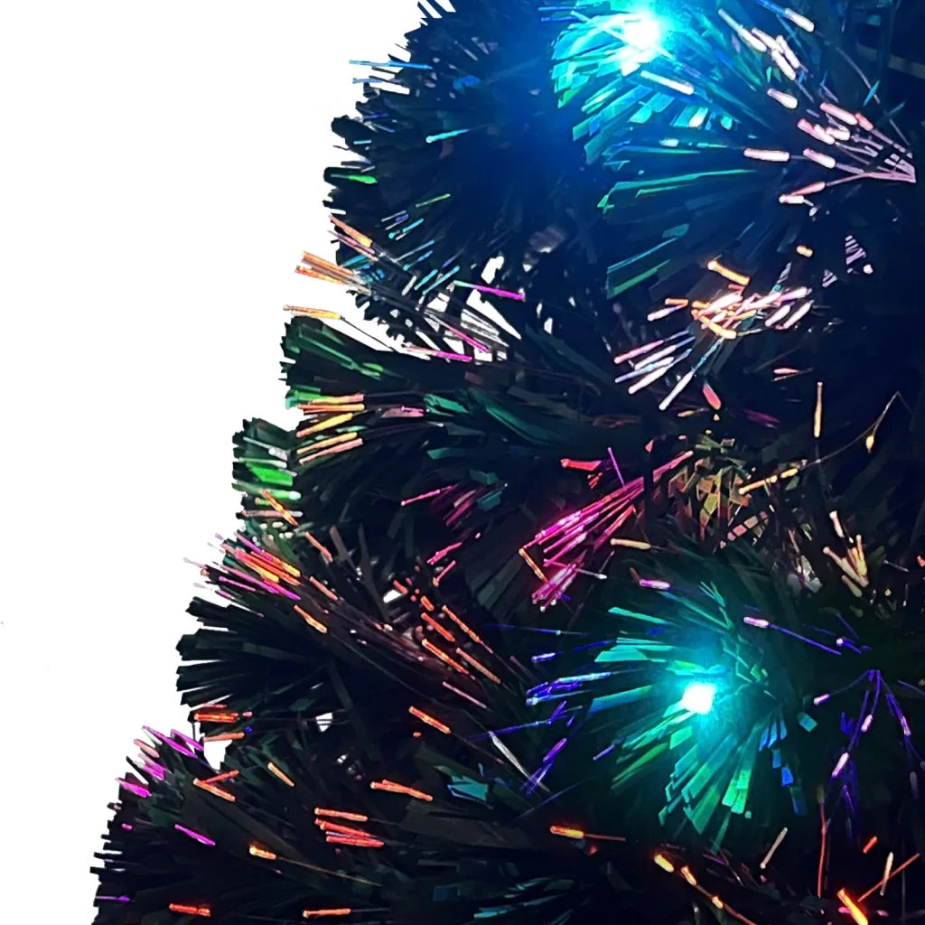 Albero di Natale Preilluminato con Supporto e LED 210 cm Fibra Ottica 284303