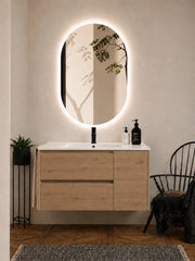 Mobile bagno con lavabo ORIGENBATH ITACA senza specchio 90x45 cm estepa
