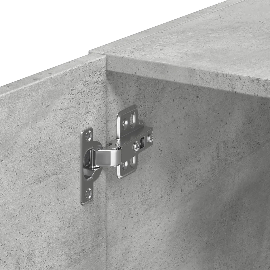 Mobile Sottile Grigio Cemento 40x42,5x225 cm in Truciolato 3281283