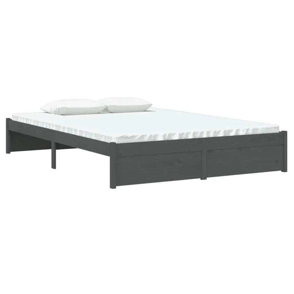 Giroletto Grigio in Legno Massello 140x190 cm 814931