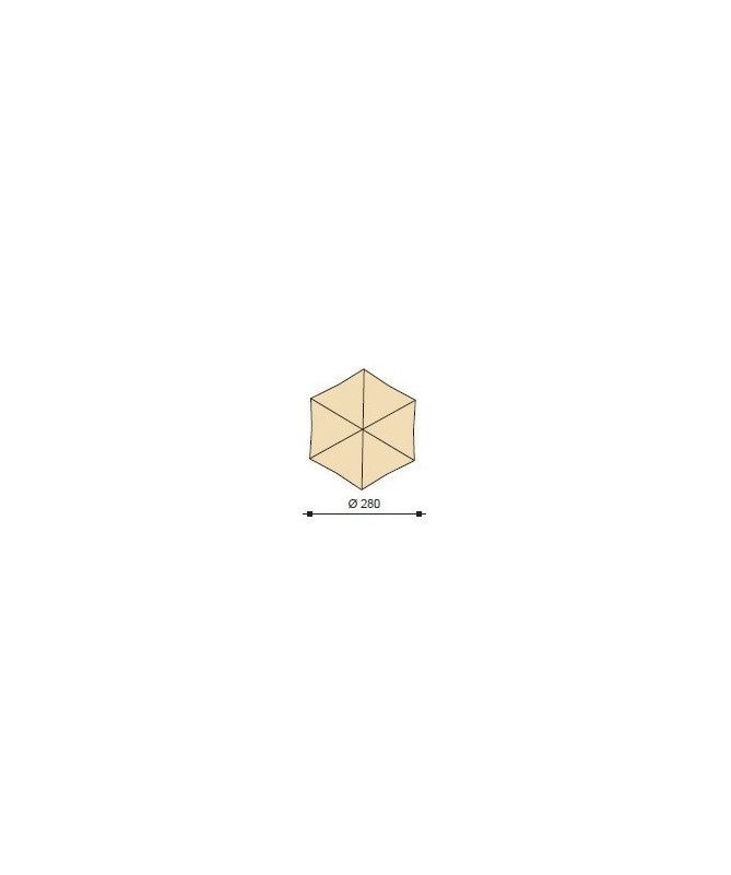 Ombrellone palo centrale Madera Made in Italy - diametro 280 cm - Ecru