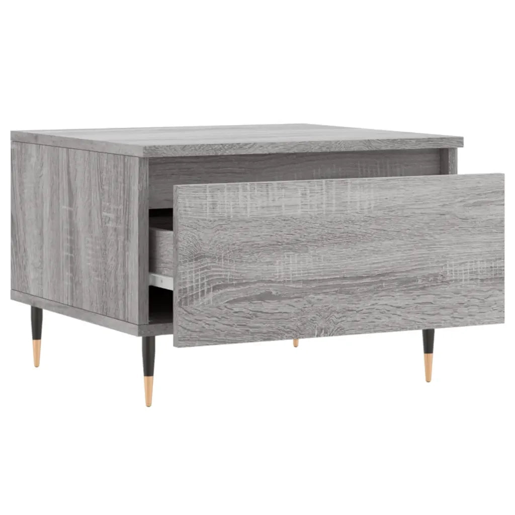 2 pz Tavolini salotto | Tavolino da caff¨¨ | Tavolino da Soggiorno Grigio Sonoma 50x46x35cm Legno Multistrato
