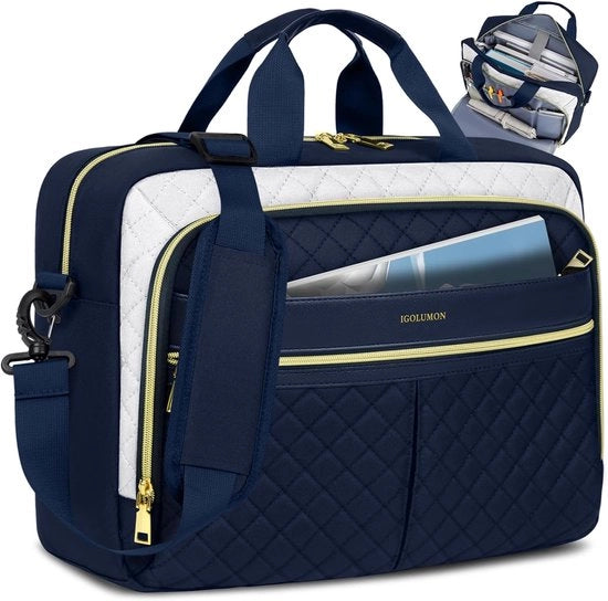Borsa per laptop per donne - Impermeabile, professionale, borsa a spalla - 1 pezzo