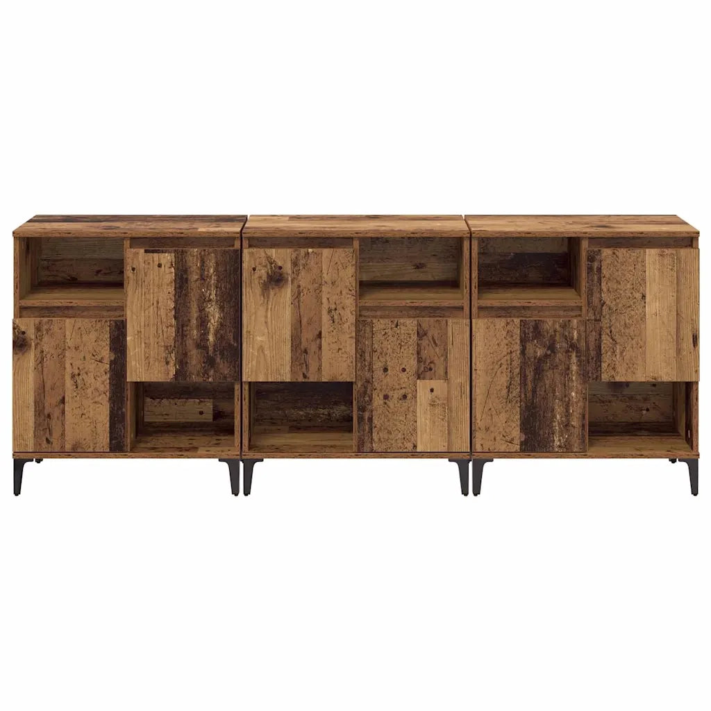 Sideboards 3 pcs Legno vecchio 60 x 35 x 70 cm 3415562