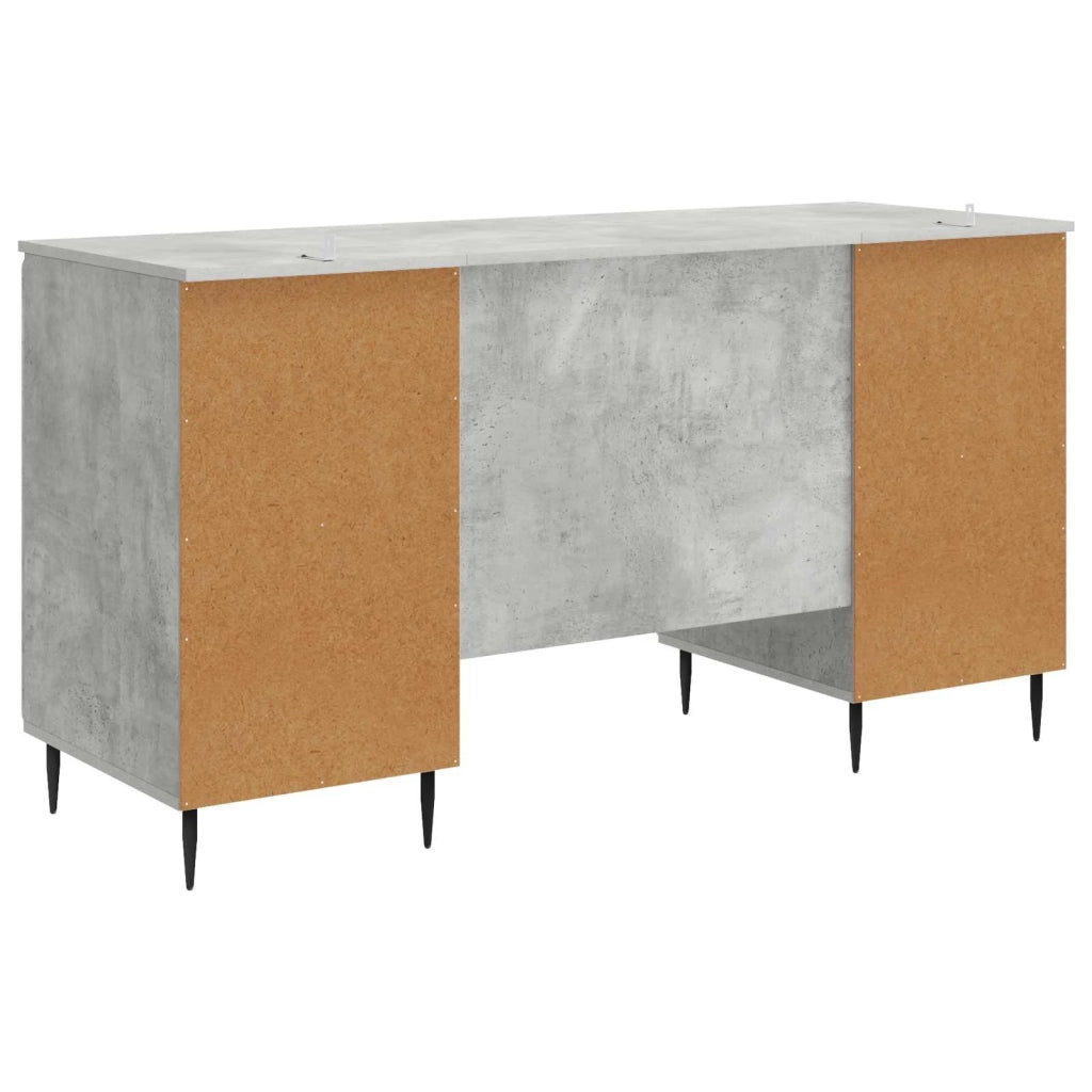 Scrivania con lo scaffale Grigio Cemento 142,5 x 50 x 75 cm 3414588