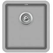 Lavello da cucina in granito vasca singola 42 x 46 cm grigio 02_0002330
