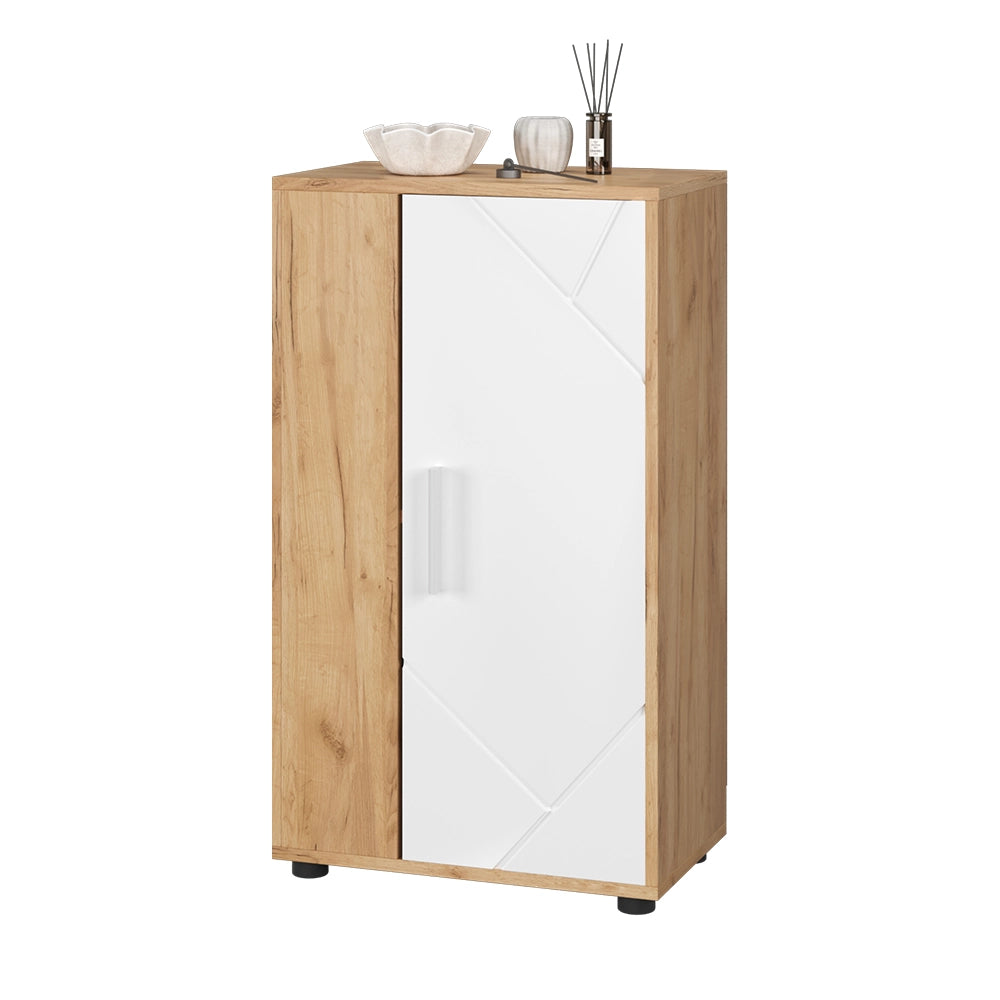 Vicco Cassettiera Quercia dorata/bianco 50.1 x 87.3 cm con 2 scomparti