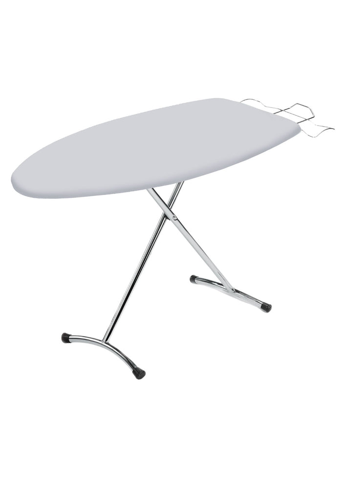 Asse da Stiro Rugby 125x46 cm Salvaspazio Ampia Area Gambe Doppie in Acciaio