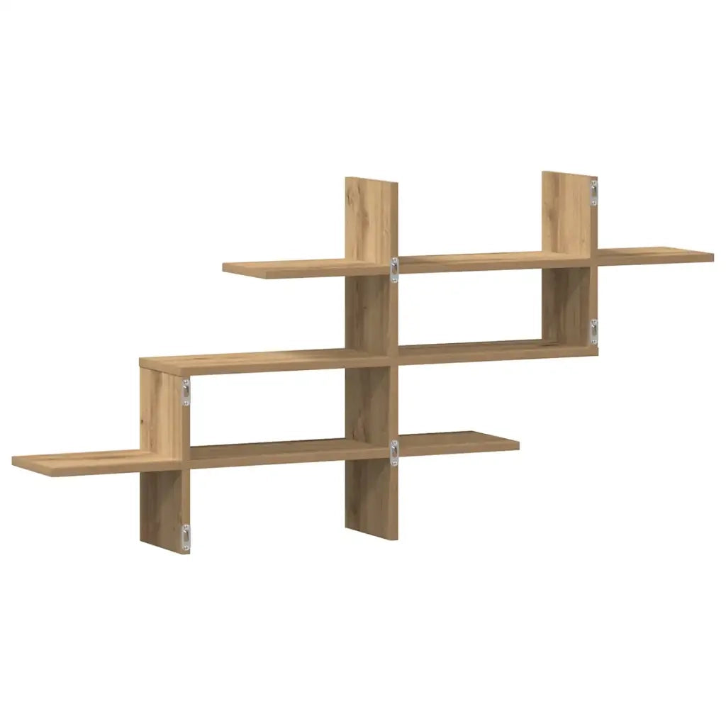 Mensola a Muro | Mensola a parete Rovere Artigianale 124,5x18x60,5cm in Truciolato