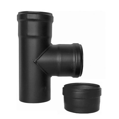 RACCORDO A T 90  ° FFM PELLET SMALTATO- Diam. 80- DK- pezzi 1