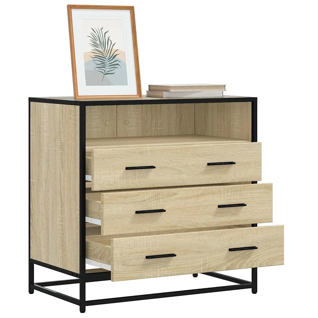 Cassettiera Rovere Sonoma 70x41x70 cm in Legno Multistrato 849085