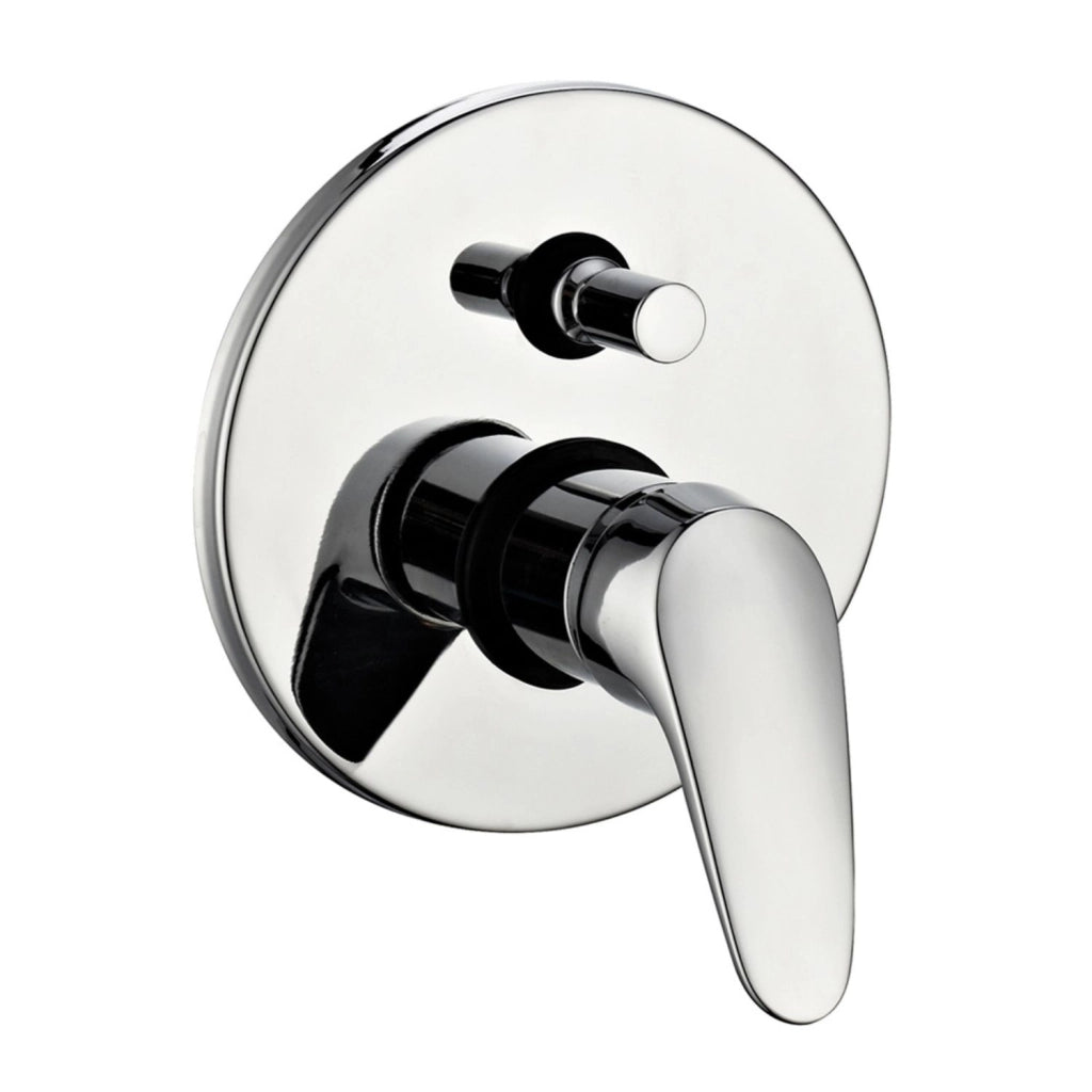 Miscelatore doccia parete europa incasso con deviatore ottone colore cromato *** confezione 1