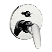 Miscelatore doccia parete europa incasso con deviatore ottone colore cromato *** confezione 1