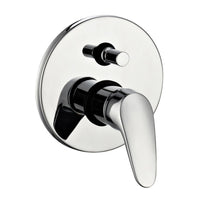 Miscelatore doccia parete europa incasso con deviatore ottone colore cromato *** confezione 1