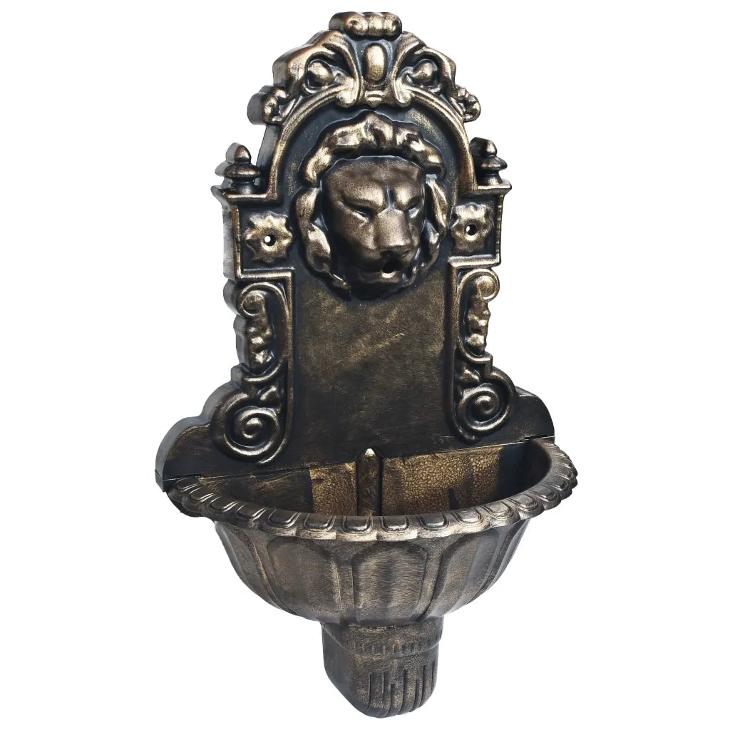 Fontana a Muro Design a Testa di Leone Bronzo CFW8748404