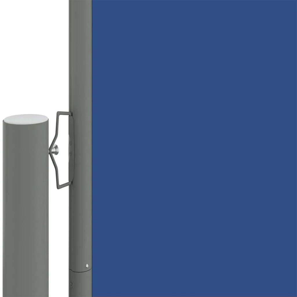 Tenda da sole laterale retrattile/schermo privacy per patio giardino terrazza balcone schermo blu 200 x 1200 cm 02_0007147