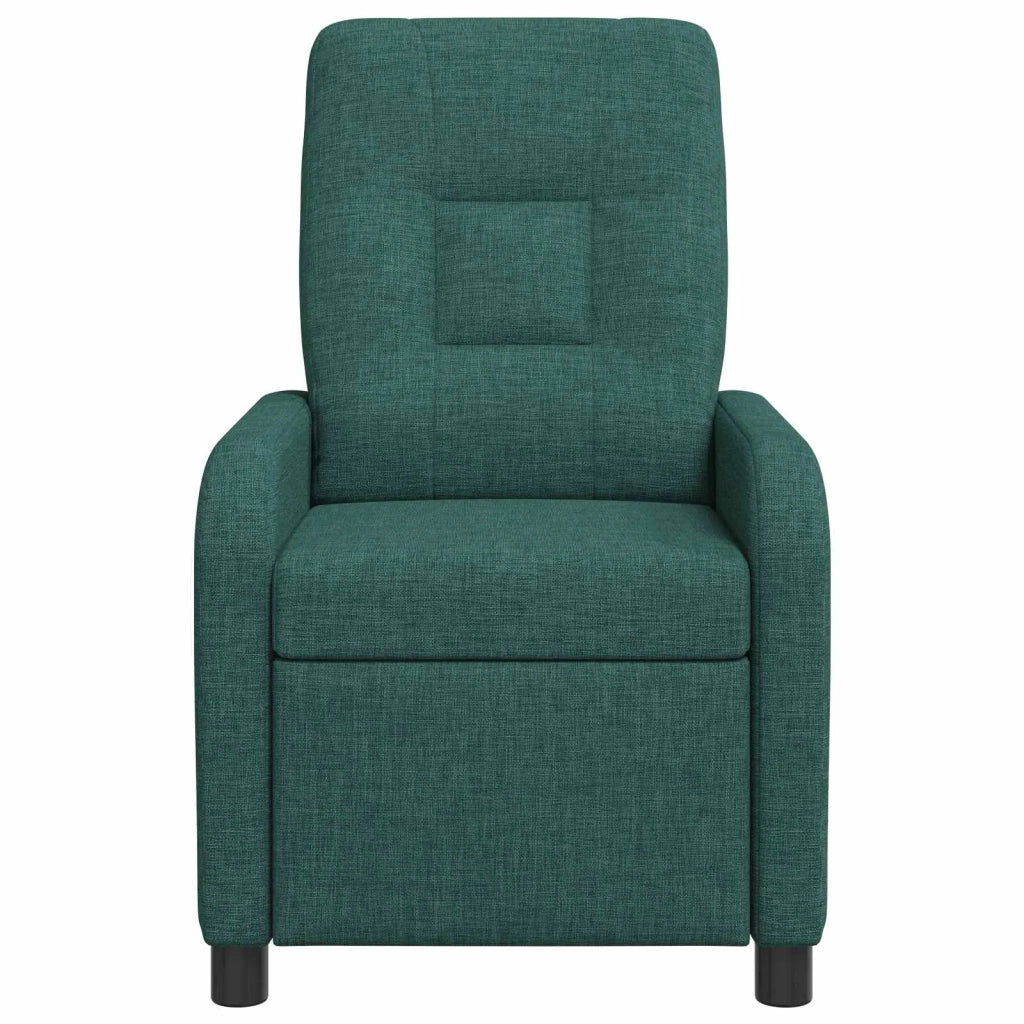 Divano Sedia-Poltrona reclinabile Verde Scuro Tessuto 836827