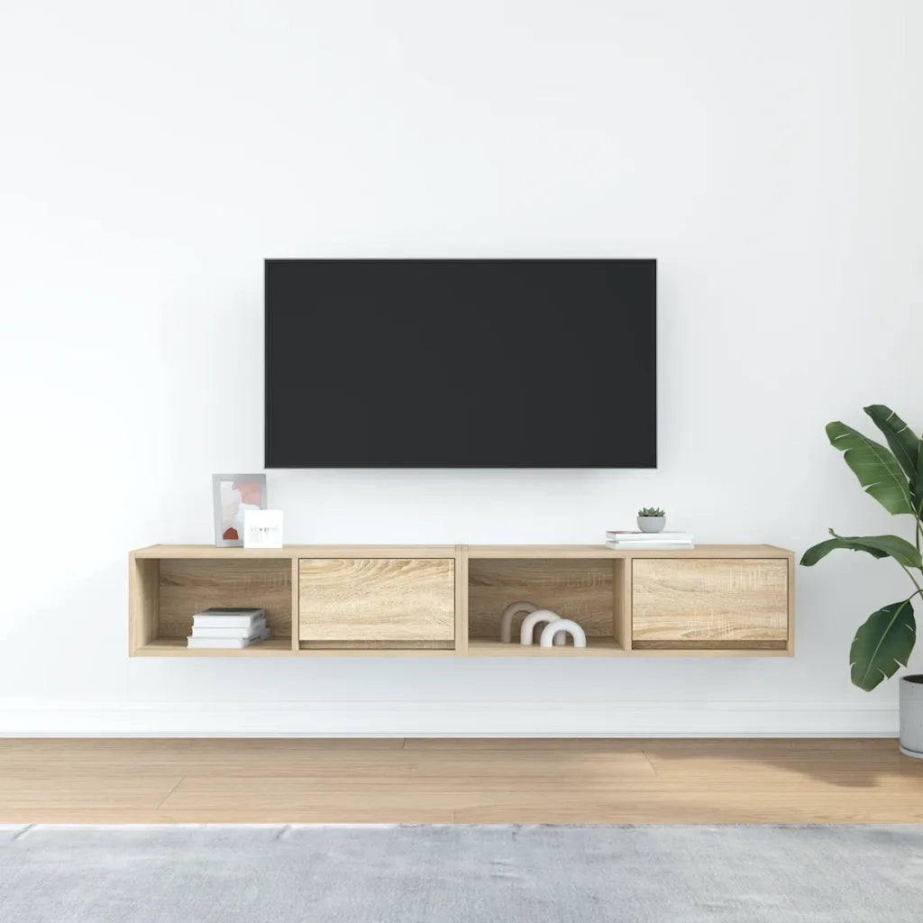Mobili TV 2 pz Rovere Sonoma 80x31x25,5 cm in Legno Multistrato 861459