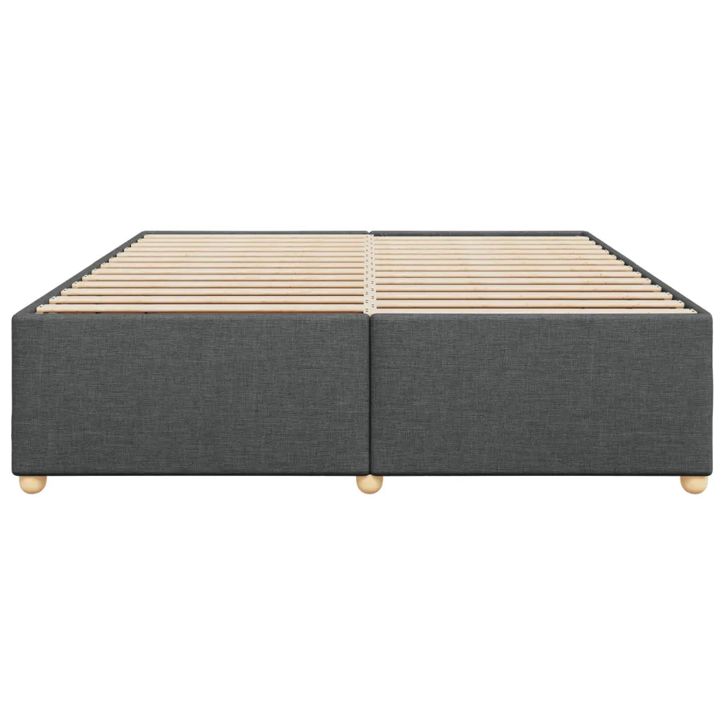 Giroletto senza Materasso Grigio Scuro 200x200 cm Tessuto 3284758