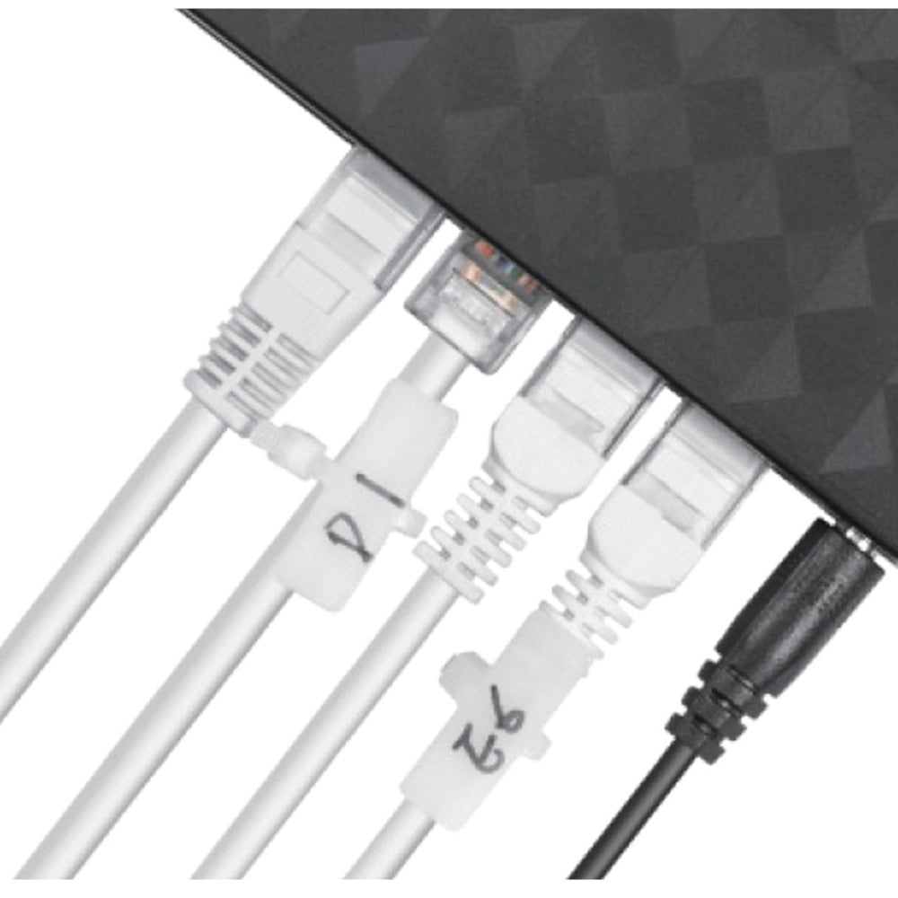 Elematic fascette con targhetta esterna per cablaggio confezione da 100 pezzi *** dimensioni 2,5 x 110 millimetri, co...