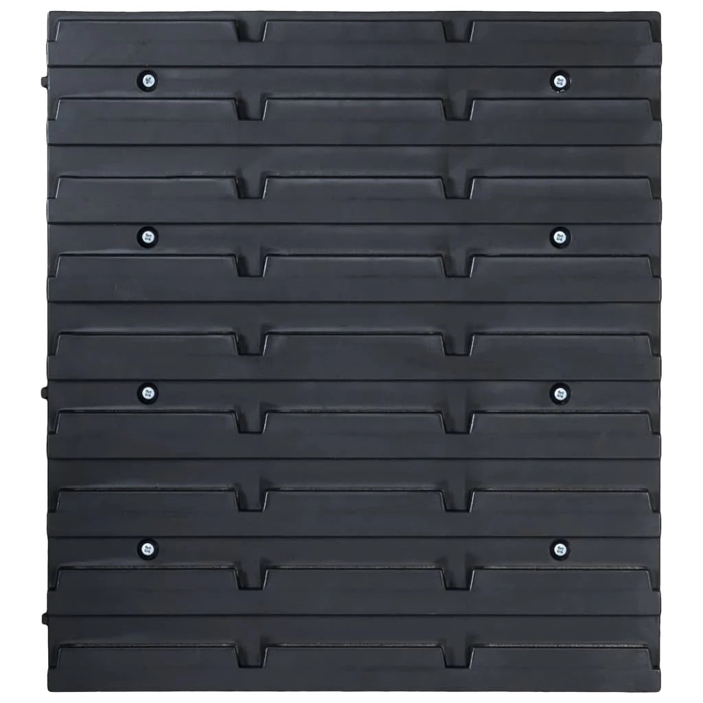 Kit contenitore portaoggetti e pannello da parete da 32 pezzi rosso e nero 02_0003848