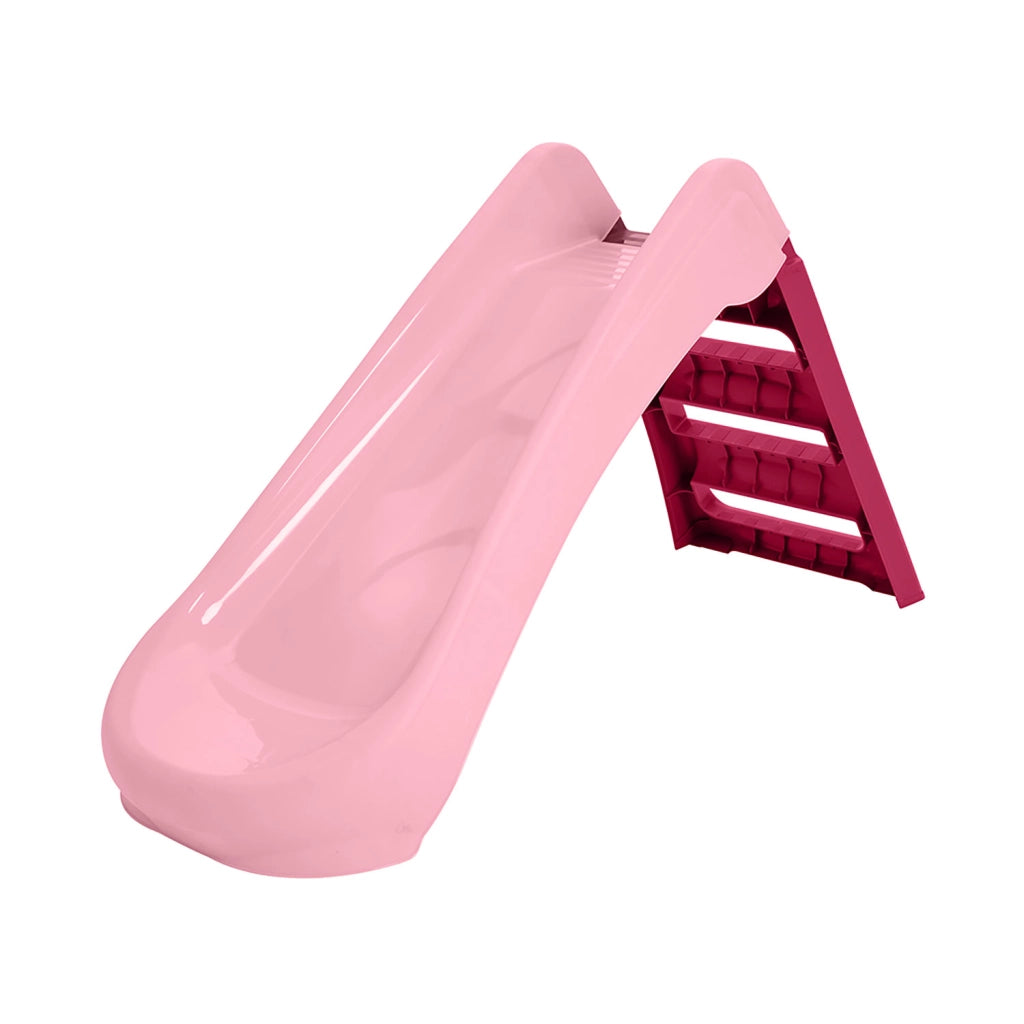 Scivolo per Bambini Pieghevole a 3 Gradini Rosa