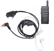 Orecchini Radio con Microfono Senza Fili - Materiale ABS/TPU - Nero - Adatto per Apparecchi Radio - Compatibile con SL1K/SL2K/SL300