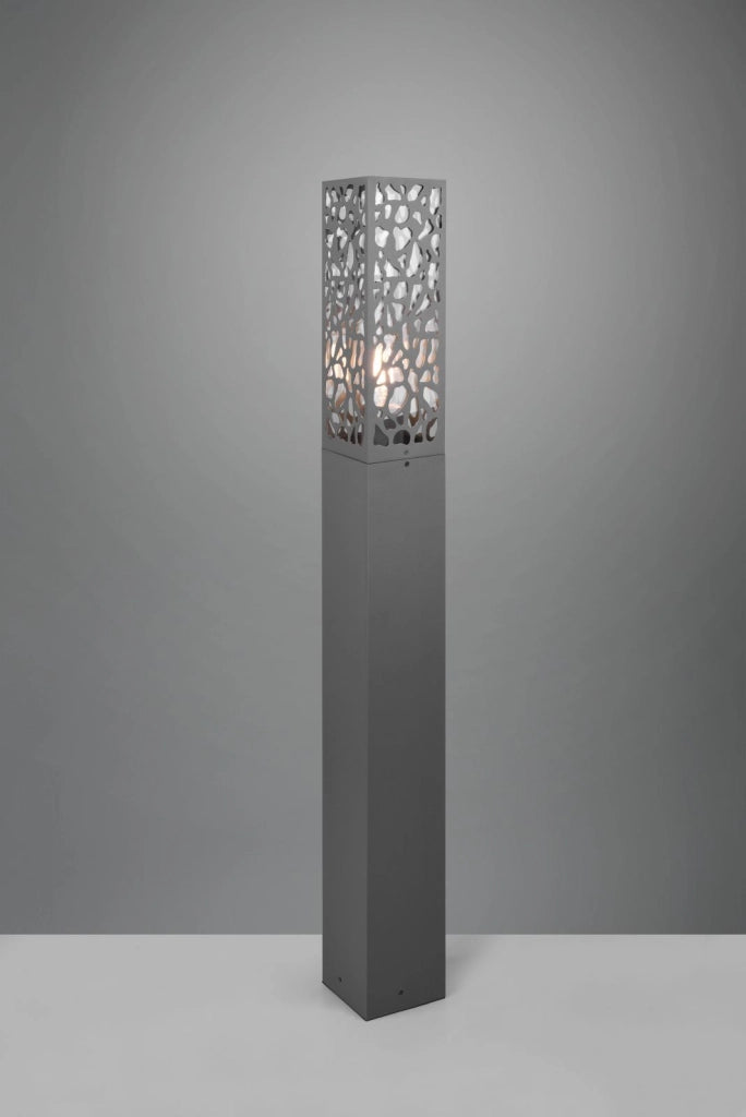 COOPER PALO ALTO DA ESTERNO ANTRACITE H. 100CM IP44 1 LUCE ATTACCO E27