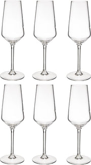 Set di flauti Champagne in vetro Kailua da 6 pezzi capacità 23 cl