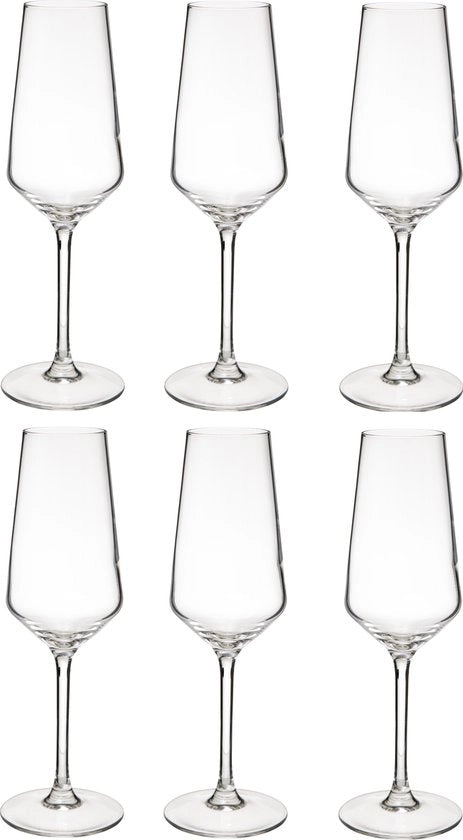 Set di flauti Champagne in vetro Kailua da 6 pezzi capacità 23 cl