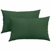 Cuscini da Divano 2 pz | Cuscini per sedie Verde Scuro 50 x 30 cm Tessuto in Cords