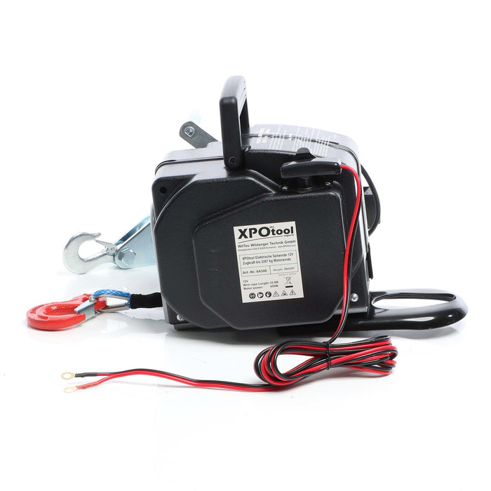 Argano elettrico a fune 12V Verricello a motore fino a 2267kg Motore 450W 1,38m/min Paranco