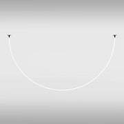 Lampadario A Sospensione Moderno Tau Alluminio Nero Luce Led 40W