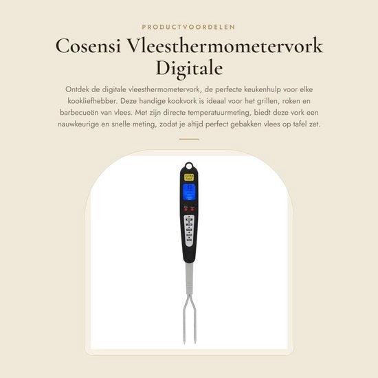 Termometro per carni da cucina digitale - lettura istantanea - 41 cm - per grigliate e barbecue - da cucina