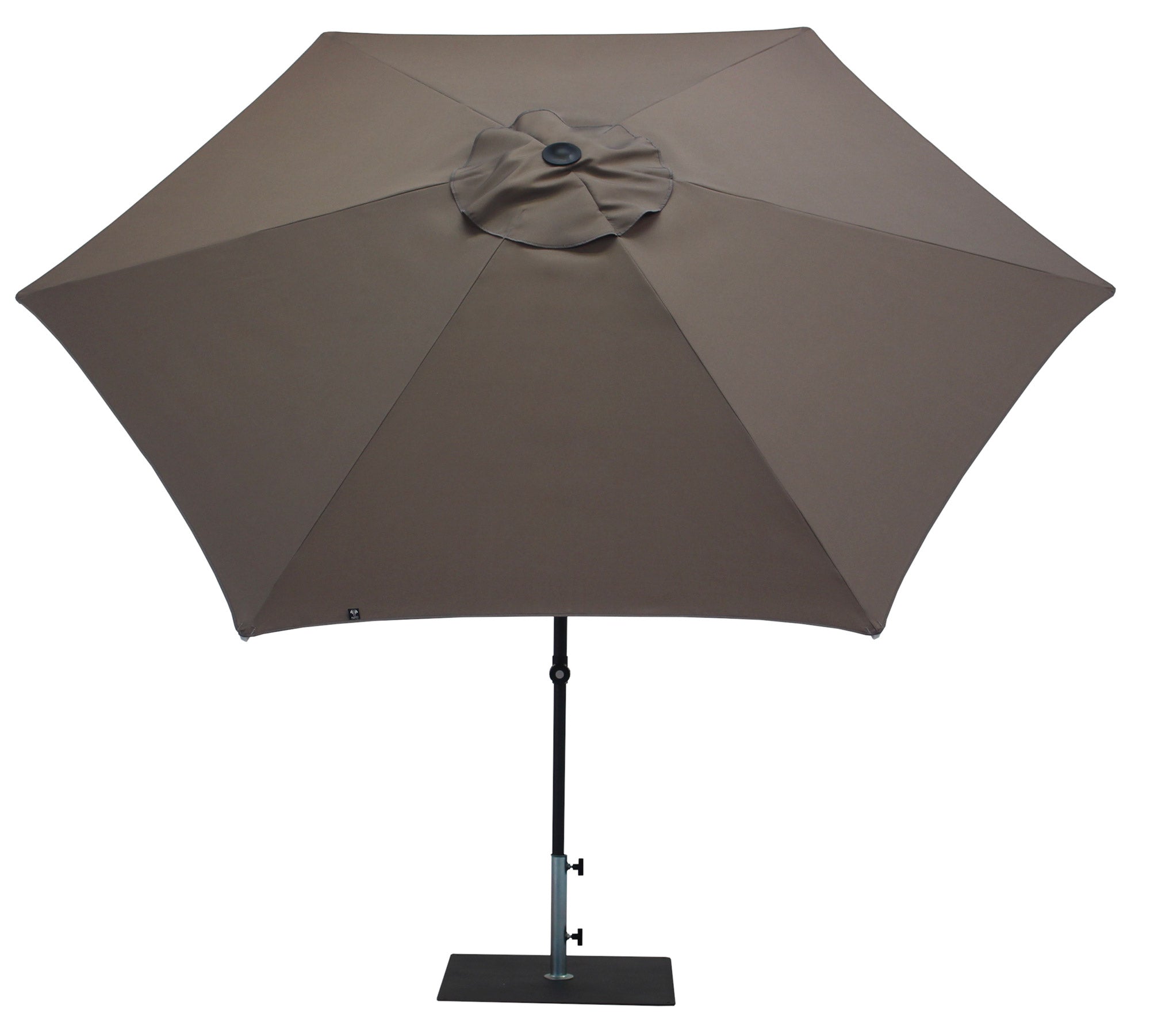 Ombrellone da Giardino Ø3 m Palo Ø38 mm in Alluminio Tessuto Poliestere Trend Taupe