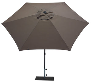 Ombrellone da Giardino Ø3 m Palo Ø38 mm in Alluminio Tessuto Poliestere Trend Taupe